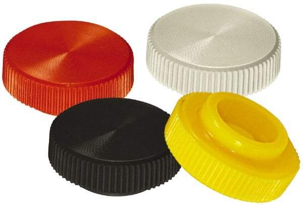 Made in USA - Knurled Plastic Thumb Screw - 1/2" OAL, 1/2" Head Diam x 7/32" Head Height - Eagle Tool & Supply