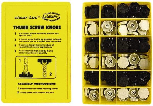 Made in USA - 150 Piece, Screw Assortment - Rosette Head - Eagle Tool & Supply