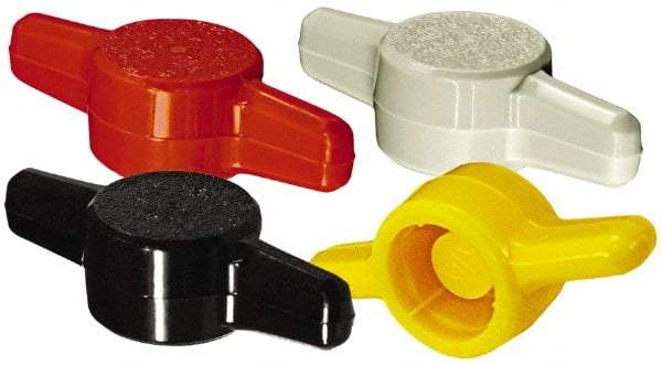 Made in USA - Tee Plastic Thumb Screw - 26mm OAL, 26mm Head Diam x 6.6mm Head Height - Eagle Tool & Supply