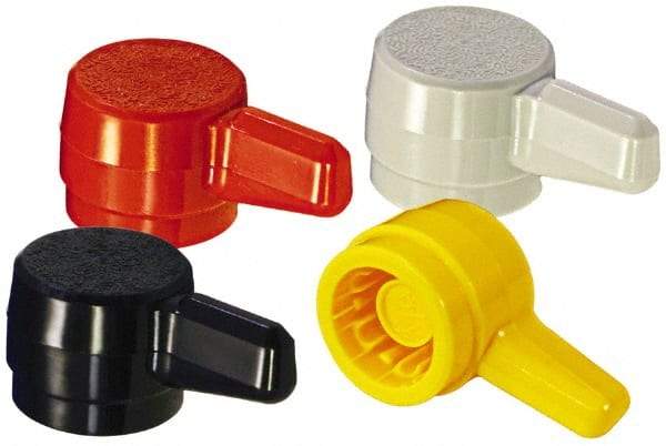 Made in USA - L Plastic Thumb Screw - 11/16" OAL, 11/16" Head Diam x 7/16" Head Height - Eagle Tool & Supply