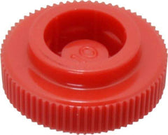 Made in USA - Knurled Plastic Thumb Screw - 5/8" OAL, 5/8" Head Diam x 7/32" Head Height - Eagle Tool & Supply