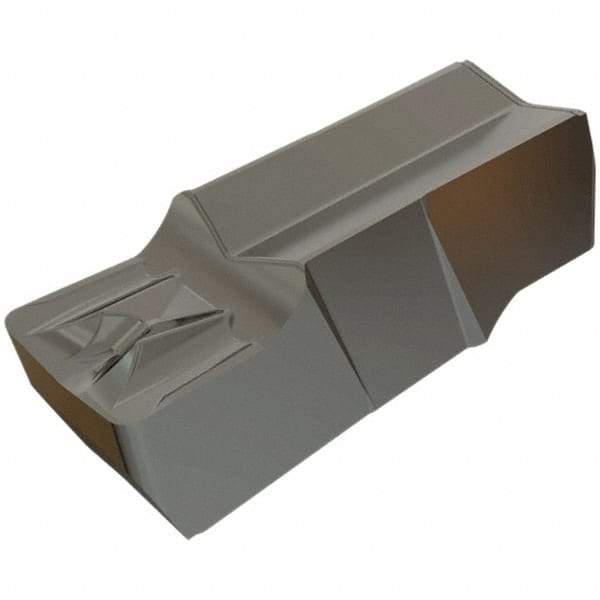 Iscar - 500E050GIFI Grade IC20, 5mm Cutting Width Carbide Grooving Insert - 15.5mm Max Depth of Cut, Neutral, 0.5mm Corner Radius, Uncoated - Eagle Tool & Supply