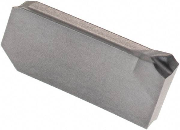 Iscar - 22JS15GIM Grade IC20, 2.2mm Cutting Width Carbide Grooving Insert - Right Hand, 0.02mm Corner Radius, Uncoated - Eagle Tool & Supply