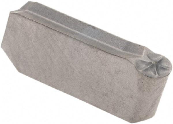 Iscar - 315GIMY Grade IC20, 3mm Cutting Width Carbide Grooving Insert - 1.5mm Max Depth of Cut, Neutral, 1.5mm Corner Radius, Uncoated - Eagle Tool & Supply