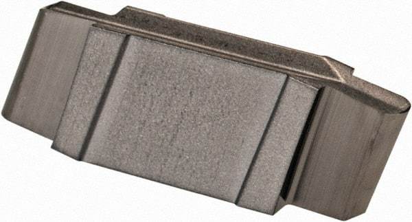 Iscar - 157079GIP Grade IC20, 1.57mm Cutting Width Carbide Grooving Insert - 2.7mm Max Depth of Cut, Neutral, 0.79mm Corner Radius, Uncoated - Eagle Tool & Supply