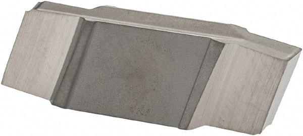 Iscar - 196015GIP Grade IC20, 1.96mm Cutting Width Carbide Grooving Insert - 3mm Max Depth of Cut, Neutral, 0.15mm Corner Radius, Uncoated - Eagle Tool & Supply