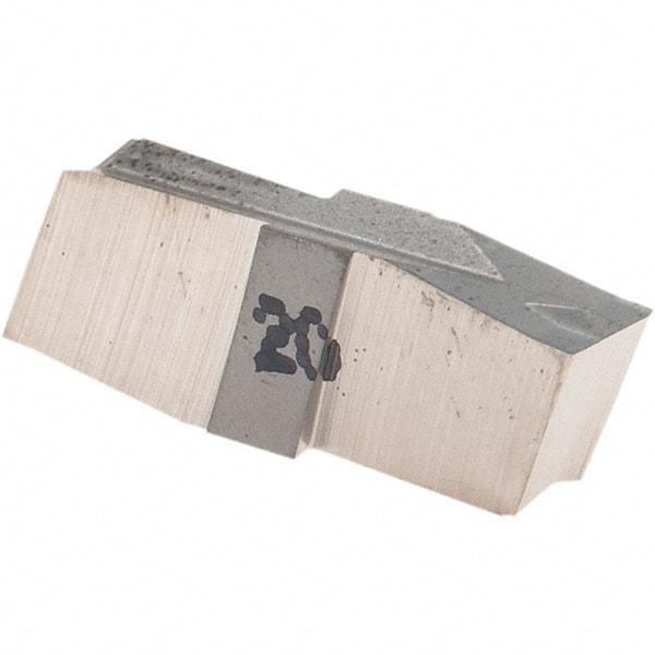 Iscar - 348020GIP Grade IC20, 3.48mm Cutting Width Carbide Grooving Insert - 13mm Max Depth of Cut, Neutral, 0.2mm Corner Radius, Uncoated - Eagle Tool & Supply