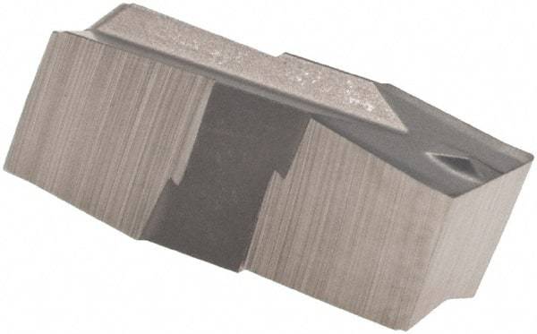 Iscar - 398020GIP Grade IC20, 3.98mm Cutting Width Carbide Grooving Insert - 13mm Max Depth of Cut, Neutral, 0.2mm Corner Radius, Uncoated - Eagle Tool & Supply
