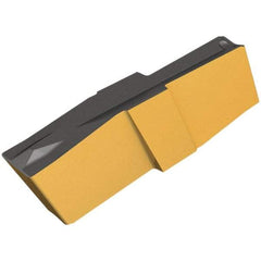 Iscar - 423010GIP Grade IC20, 4.23mm Cutting Width Carbide Grooving Insert - 13mm Max Depth of Cut, Neutral, 0.1mm Corner Radius, Uncoated - Eagle Tool & Supply