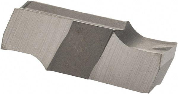 Iscar - 318020GIPI Grade IC20, 3.18mm Cutting Width Carbide Grooving Insert - Neutral, 0.2mm Corner Radius, Uncoated - Eagle Tool & Supply