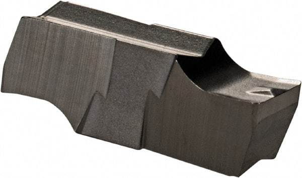 Iscar - 400E040GIPI Grade IC20, 3.99mm Cutting Width Carbide Grooving Insert - 15.49mm Max Depth of Cut, Neutral, 0.41mm Corner Radius, Uncoated - Eagle Tool & Supply