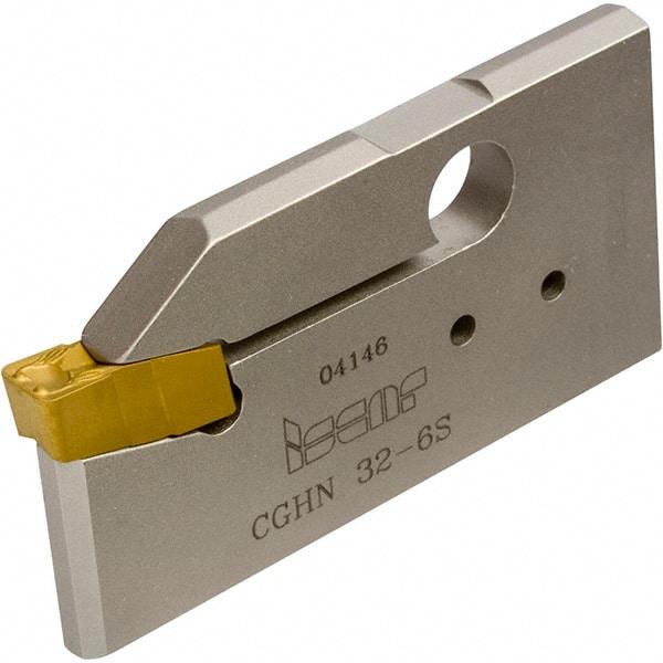 Iscar - 3.5 to 5mm Groove Width, 21mm Max Depth of Cut, Neutral Cut, CGHN Indexable Grooving Blade - Multiple Insert Styles, Series Cut Grip - Eagle Tool & Supply