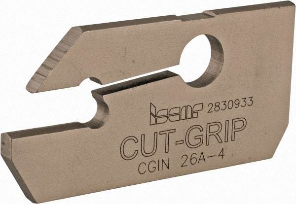 Iscar - 3.6 to 4.5mm Groove Width, 19.5mm Max Depth of Cut, Neutral Cut, CGIN Indexable Grooving Blade - GIFI-E, GIMIY, GINI-E, GIPI, GIPI (Full Radius), GIPI-E, GIPI-E (Full Radius) Insert Style, Series Cut Grip - Eagle Tool & Supply