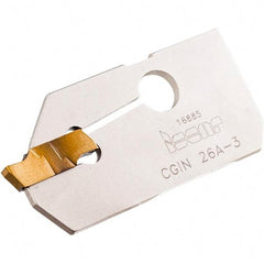 Iscar - 4.4 to 6.4mm Groove Width, 19.5mm Max Depth of Cut, Neutral Cut, CGIN Indexable Grooving Blade - GIFI, GIFI-E, GIFI-E (Full Radius), GINI-E, GIPI, GIPI (Full Radius), GIPI-E, TIPI-MT Insert Style, Series Cut Grip - Eagle Tool & Supply