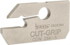 Iscar - 4.4 to 6.4mm Groove Width, 15mm Max Depth of Cut, Neutral Cut, CGIN Indexable Grooving Blade - GIFI, GIFI-E, GIFI-E (Full Radius), GINI-E, GIPI, GIPI (Full Radius), GIPI-E, TIPI-MT Insert Style, Series Cut Grip - Eagle Tool & Supply