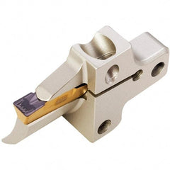 Iscar - Right Hand Cut, 8mm Insert Width, Cutoff & Grooving Support Blade for Indexables - 23mm Max Depth of Cut - Eagle Tool & Supply