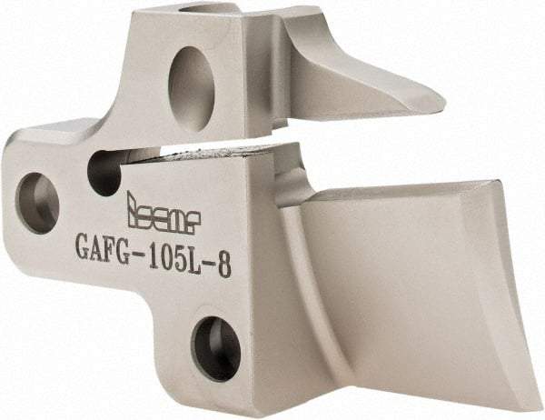 Iscar - Left Hand Cut, 8mm Insert Width, Cutoff & Grooving Support Blade for Indexables - 25mm Max Depth of Cut - Eagle Tool & Supply