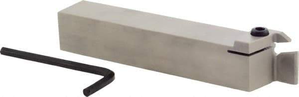 Iscar - GHD, External, Right Hand, 1/2" Max Depth of Cut, 0.197 to 1/4" Groove Width, Indexable Grooving Tool Holder - GI.. Insert Compatibility, 1" Shank Height, 1" Shank Width, 6" OAL - Eagle Tool & Supply