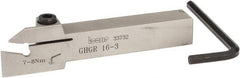 Iscar - GHG, External, Right Hand, 1.57" Max Depth of Cut, 3 to 4mm Groove Width, Indexable Grooving Tool Holder - GI..,TIP.. Insert Compatibility, 16mm Shank Height, 16mm Shank Width, 110mm OAL - Eagle Tool & Supply