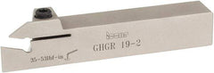 Iscar - GHG, External, Right Hand, 1.34" Max Depth of Cut, 0.016 to 3/32" Groove Width, Indexable Grooving Tool Holder - GI..,TIP.. Insert Compatibility, 3/4" Shank Height, 3/4" Shank Width, 4-1/2" OAL - Eagle Tool & Supply