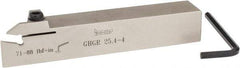 Iscar - GHG, External, Right Hand, .79" Max Depth of Cut, 0.15 to 0.19" Groove Width, Indexable Grooving Tool Holder - GI..,TIP.. Insert Compatibility, 1" Shank Height, 1" Shank Width, 6" OAL - Eagle Tool & Supply