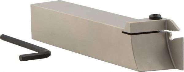 Iscar - External Thread, 0.79" Max Depth of Cut, 0.118" Min Groove Width, 7" OAL, Right Hand Indexable Grooving Cutoff Toolholder - 1-1/4" Shank Height x 1-1/4" Shank Width, GI.. Insert Style, GHG Toolholder Style, Series Cut Grip - Eagle Tool & Supply