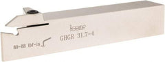 Iscar - External Thread, 1" Max Depth of Cut, 0.15" Min Groove Width, 7" OAL, Right Hand Indexable Grooving Cutoff Toolholder - 1-1/4" Shank Height x 1-1/4" Shank Width, GI.. Insert Style, GHG Toolholder Style, Series Cut Grip - Eagle Tool & Supply