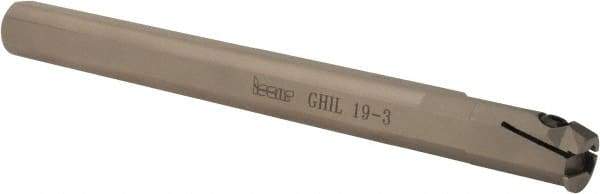 Iscar - GHI, Internal, Left Hand, 0.177" Max Depth of Cut, 0.078 to 0.137" Groove Width, Indexable Grooving Tool Holder - GIFI.., GIMY.., GINI.., GIPI.., TIPI.. Insert Compatibility, 3/4" Shank Width, 8" OAL - Eagle Tool & Supply