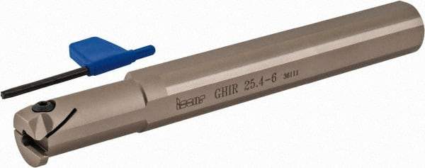 Iscar - 0.984" Min Bore Diam, 8" OAL, 1" Shank Diam, GHI Indexable Boring Bar - 2" Max Bore Depth, GI.. Insert - Eagle Tool & Supply