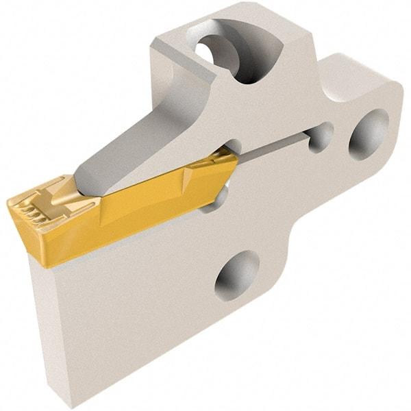 Iscar - 6.6 to 8.3mm Groove Width, 25.5mm Max Depth of Cut, Right Hand Cut, Indexable Grooving Blade - Series Cut Grip - Eagle Tool & Supply