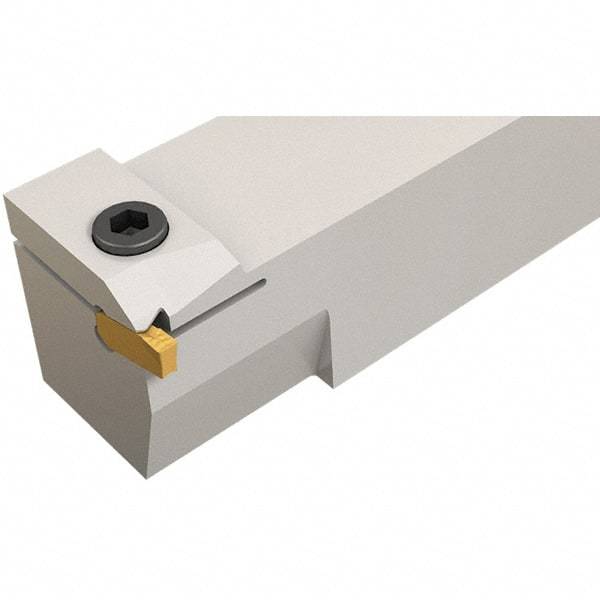 Iscar - GHMP, External, Left Hand, 0.189" Max Depth of Cut, 1/4" Max Groove Width, Indexable Grooving Tool Holder - GI.. Insert Compatibility, 1" Shank Height, 1" Shank Width, 6" OAL - Eagle Tool & Supply