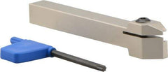 Iscar - GHM, External, Right Hand, 0.189" Max Depth of Cut, 0.157" Max Groove Width, Indexable Grooving Tool Holder - GI.. Insert Compatibility, 1/2" Shank Height, 1/2" Shank Width, 4-1/2" OAL - Eagle Tool & Supply