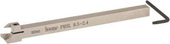 Iscar - PHS, External, Left Hand, 3/32 to 1/8" Groove Width, Indexable Grooving Tool Holder - GDMW 2.4 Insert Compatibility, 3/8" Shank Height, 3/8" Shank Width, 5-29/32" OAL - Eagle Tool & Supply