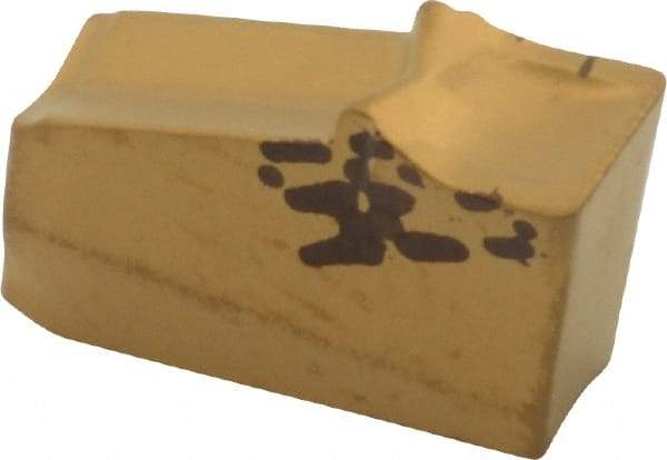Iscar - 3RGFF Grade IC635, 3mm Cutting Width Carbide Grooving Insert - Right Hand, 0.3mm Corner Radius, TiN/TiC/TiN Finish - Eagle Tool & Supply