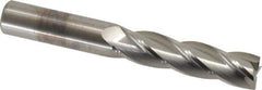 M.A. Ford - 5/8", 2-1/2" LOC, 5/8" Shank Diam, 4-5/8" OAL, 4 Flute, Solid Carbide Square End Mill - Single End, Uncoated, Spiral Flute, 30° Helix, Centercutting, Right Hand Cut, Right Hand Flute, Series 122 - Eagle Tool & Supply