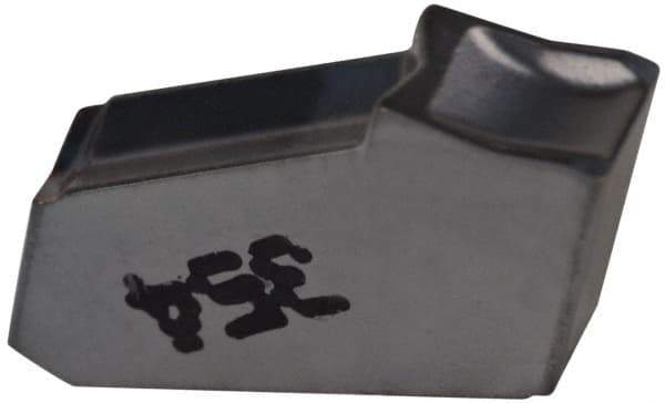 Iscar - GFN IC354 Grade, 0.1193" Cutting Width, Carbide Cutoff Insert - 0° Neutral Lead Angle, 0.0079" Cnr Rad, TiCN Coated, Single End - Eagle Tool & Supply