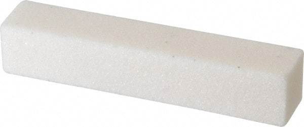 Norton - 60 Grit Aluminum Oxide Square Dressing Stick - 4 x 3/4 x 3/4, Medium Grade, Vitrified Bond - Eagle Tool & Supply