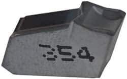 Iscar - GFN IC354 Grade, 0.1594" Cutting Width, Carbide Cutoff Insert - 0° Neutral Lead Angle, 0.0094" Cnr Rad, TiCN Coated, Single End - Eagle Tool & Supply