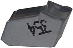 Iscar - GFN IC354 Grade, 0.1886" Cutting Width, Carbide Cutoff Insert - 0° Neutral Lead Angle, 0.011" Cnr Rad, TiCN Coated, Single End - Eagle Tool & Supply