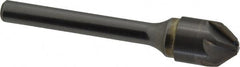 SGS - 1/2" Head Diam, 1/4" Shank Diam, 6 Flute 82° Solid Carbide Countersink - Eagle Tool & Supply