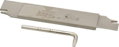 Iscar - 1.2598" Blade Height, 0.2047" Blade Width, 5.9055" OAL, Right Hand Cut, Double End Indexable Cut-Off Blade - 25mm Max Depth of Cut, SGFFH Blade, Self Grip Series - Eagle Tool & Supply