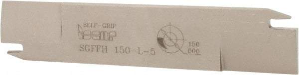 Iscar - 1.2598" Blade Height, 0.2047" Blade Width, 5.9055" OAL, Left Hand Cut, Double End Indexable Cut-Off Blade - 35mm Max Depth of Cut, SGFFH Blade - Eagle Tool & Supply