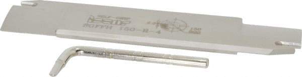 Iscar - 1.2598" Blade Height, 0.2047" Blade Width, 5.9055" OAL, Right Hand Cut, Double End Indexable Cut-Off Blade - 30mm Max Depth of Cut, SGFFH Blade, Self Grip Series - Eagle Tool & Supply