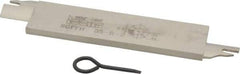 Iscar - 1.2598" Blade Height, 0.2047" Blade Width, 5.9055" OAL, Right Hand Cut, Double End Indexable Cut-Off Blade - 20mm Max Depth of Cut, SGFFH Blade, Self Grip Series - Eagle Tool & Supply