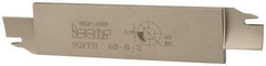 Iscar - 1.2598" Blade Height, 0.2047" Blade Width, 5.9055" OAL, Right Hand Cut, Double End Indexable Cut-Off Blade - 20mm Max Depth of Cut, SGFFH Blade, Self Grip Series - Eagle Tool & Supply