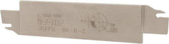 Iscar - 1.2598" Blade Height, 0.1575" Blade Width, 5.9055" OAL, Right Hand Cut, Double End Indexable Cut-Off Blade - 20mm Max Depth of Cut, SGFFH Blade - Eagle Tool & Supply