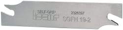 Iscar - 3/4" Blade Height, 1/16" Blade Width, 3.3858" OAL, Right Hand Cut, Double End Indexable Cut-Off Blade - SGFH Blade, Self Grip Series - Eagle Tool & Supply