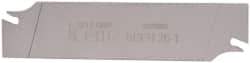 Iscar - 1.0236" Blade Height, 0.0472" Blade Width, 4.3307" OAL, Right Hand Cut, Double End Indexable Cut-Off Blade - SGFH Blade, Self Grip Series - Eagle Tool & Supply