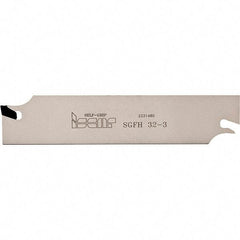 Iscar - 1.0236" Blade Height, 1/8" Blade Width, 2.4803" OAL, Neutral Cut, Single End Indexable Cut-Off Blade - SGFH Blade, Self Grip Series - Eagle Tool & Supply