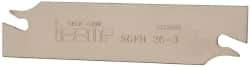 Iscar - 1.0236" Blade Height, 0.0945" Blade Width, 4.3307" OAL, Right Hand Cut, Double End Indexable Cut-Off Blade - SGFH Blade, Self Grip Series - Eagle Tool & Supply